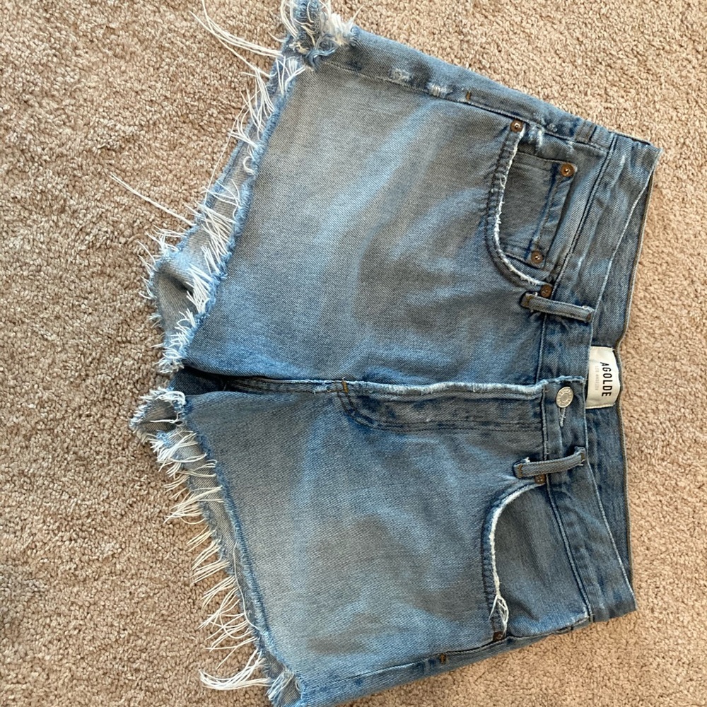 Agolde parker cut off shorts